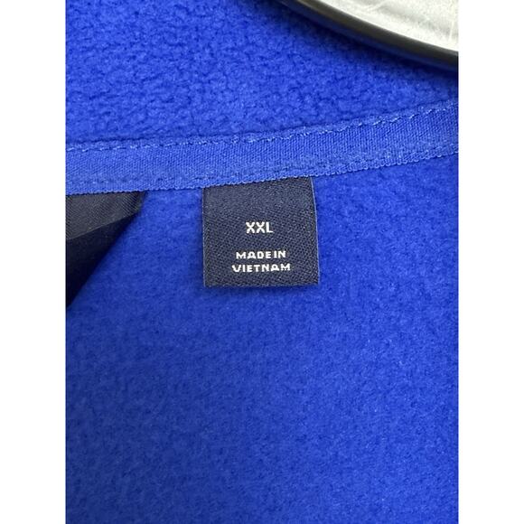Lands End Men’s Blue Sz XXL Fleece Men’s Full Zip Jacket Zip Pockets - Picture 11 of 15